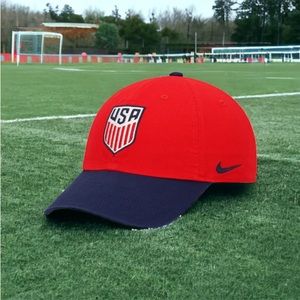 USA Soccer National Team Nike Campus Adjustable Hat - Red/Navy.
